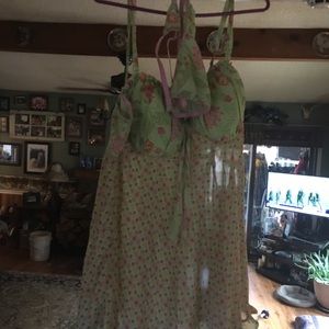 Cute Cato teddy set with thong panties